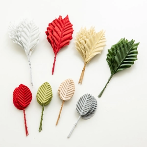 Artificial Christmas leaf garland DIY material in multiple colors for festive decoration
