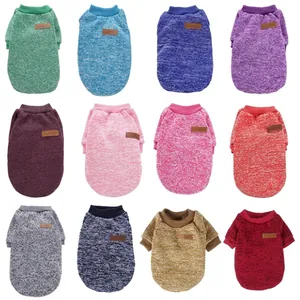 Pet Dog Sweater Soft Knitted Fleece Hoodie Warm Clothes Winter Apparel For Small Dogs Cats Classic Style