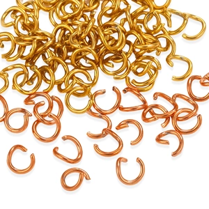 Stainless Steel Open Jump Rings 18K Gold Plated Vacuum Color Preserving Connection Loops For DIY Jewelry Making Crafts