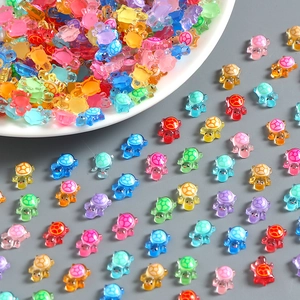 Mini Turtle Figurines Resin Luminous Glow In The Dark Colorful For Nail Art DIY Craft Micro Landscape Decoration