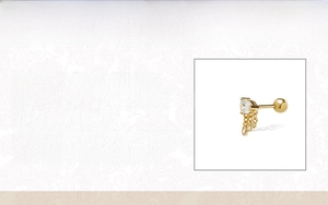 Detailed spec sheet showing S925 sterling silver pave stud earring with size and weight info