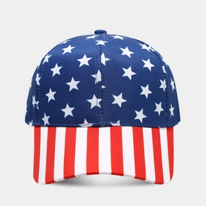 Classic American flag baseball cap for men and women with adjustable sun protection strap