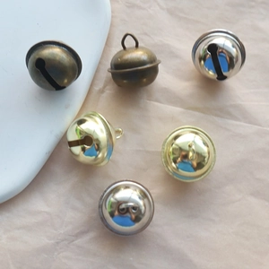 Grelots de 22mm en bronze et or pour décorations de Noël et colliers d'animaux