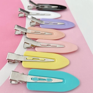 Barrettes à cheveux colorées sans trace pour le maquillage et la coiffure en pastel