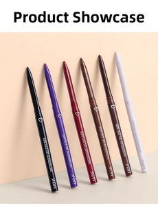 Dettaglio del set di 6 matite eyeliner in gel impermeabili con texture morbida