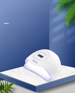 Professional 150W UV LED nail lamp with 4 timer settings and digital display for gel polish