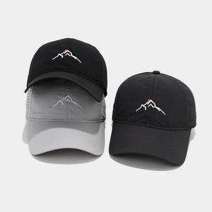 Baseball Cap Mesh Quick-Dry Lightweight Outdoor Sports Breathable Sun Protection Mountain Embroidery Adjustable Unisex