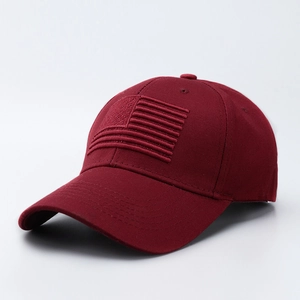 Berretto da Baseball in Cotone Unisex Con Ricamo Bandiera Americana Design Tonale Tesa Curva Parasole Hip Hop Sport All'aperto Cappello