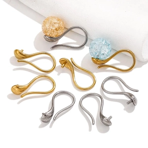 Stainless Steel U Shape Ear Hooks Findings DIY Jewelry Making Earring Hooks Tray Findings Accessories