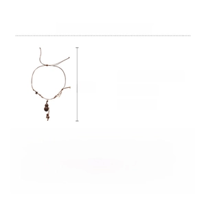 Detail of vintage ceramic and wood pendant necklace showing 14.4g weight and 72x2cm size