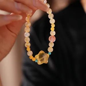 Βραχιόλι Με Χάντρες Αστέρι Κρύσταλλο Τεχνητά Μαργαριτάρια Πολύχρωμο Χειροποίητο Μόδα Κοσμήματα Αξεσουάρ Για Γυναίκες