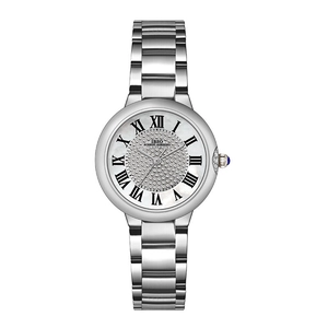 Women Quartz Watch Stainless Steel Band Roman Numerals Rhinestone Full Star Dial Fashion Luxury Elegant Wristwatch