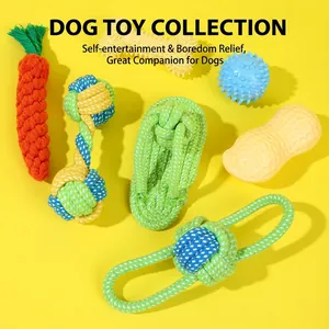 Giocattoli In Corda Per Cani Cotone Intrecciato Resistente Giocattolo Da Masticare Per Cani Piccoli Medi Pulizia Dentale