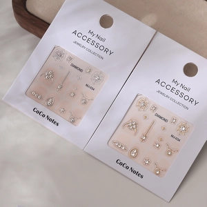 Nagelaufkleber Mit Legierungsrahmen Und Strasssteinen Dreidimensionale Selbstklebende Maniküre Schmuck Dekoration Elegant DIY Für Damen