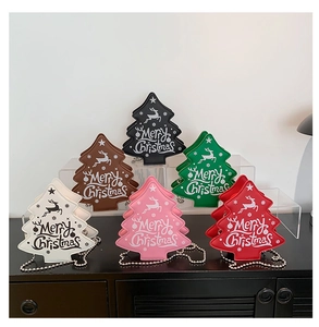 Sacs à bandoulière en forme de sapin de Noël en six couleurs avec chaîne argentée et motifs
