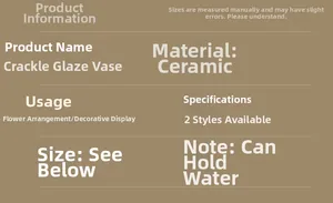 Dettaglio sul materiale ceramico e sulle caratteristiche impermeabili del vaso a craquelé