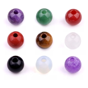 Assorted 18mm natural crystal agate large hole beads for DIY jewelry making