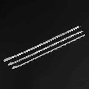Detailed comparison of silver tennis bracelets in three distinct width specifications