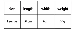 Detailed size chart for winter warm gloves showing length of 23cm and width of 8cm