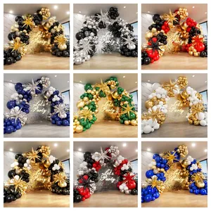 Latex Foil Balloon Garland Arch Star Balloons Birthday Graduation Wedding Anniversary Celebration Party Decoration