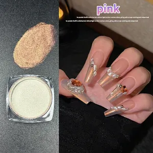 Aurora Chrome Nail Powder Iridescent Mermaid Shell Pigment For Manicure Fairy Dust Pearlescent Shine Professional DIY Decor