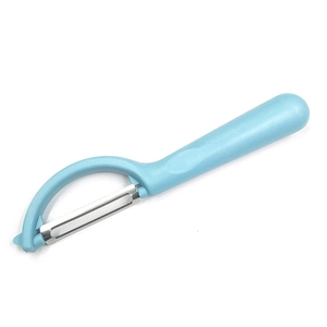 Pelador de cocina multifunción azul cielo con mango ergonómico de plástico