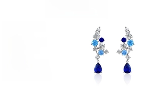 Details zu S925 Silberohrringen mit 4ct blauen Lab-Diamanten und 10g Gewichtsanzeige