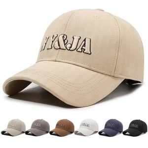 Casquette De Baseball Coton Broderie 3D NY&JA Visière Courbée Réglable Chapeau De Soleil Décontracté Extérieur Hommes Femmes