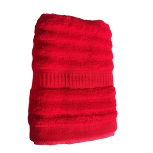 Red wave texture wedding towel made of premium fibers for luxury gift sets