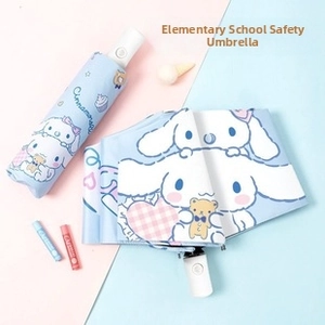 Blue Cinnamoroll umbrella with protective sleeve and safety reflective details