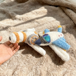 Plush Slap Bracelet Airplane Cannon Shoulder Toy Soft Stuffed Doll For Kids Wristband Accessory Cute Gift