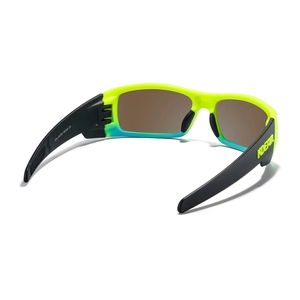 Dettagli degli occhiali da sole sportivi polarizzati KD338 giallo e nero