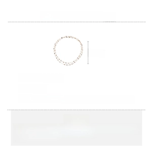 Detailed spec sheet for long rose gold heart tassel necklace with rhinestones