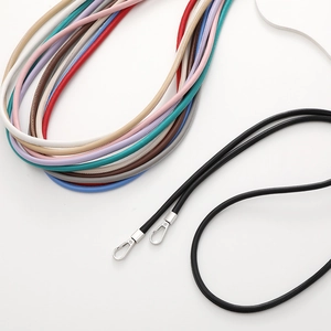 PU Leather Phone Lanyard Crossbody Replacement Bag Strap Anti-Lost Luxury Universal Accessory With Metal Hooks