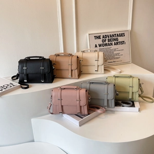 Detailed display of fashionable crossbody bags available in six versatile neutral colors