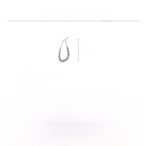 Detailed size parameters of rhinestone geometric necklace showing length and alloy material