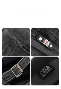 Detail view of washed cotton cap featuring sturdy stitching and a metal adjustment buckle
