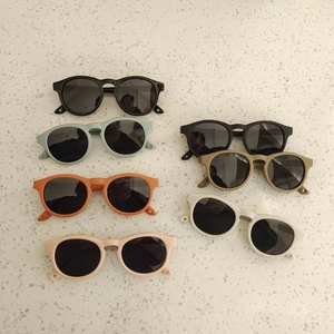 Kids silicone sunglasses for 0-3 years babies in 7 assorted colors for outdoor UV protection