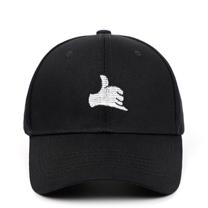 Baseball Cap Cotton Embroidered Shaka Hand Gesture Adjustable Sun Protection Outdoor Casual Sports Hat Unisex