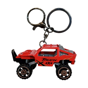 Miniatur-Schlüsselanhänger aus roter Legierung, 4x4-Geländewagen für Kinder, Geschenk