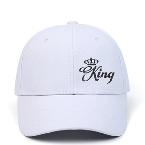 Cappello Da Baseball Cotone King Queen Corona Ricamo Regolabile Hip Hop Casual Moda Cappello Coppia Uomo Donna