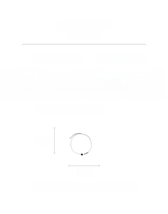 Detailed size specifications of the spotted stone button pendant necklace in titanium steel