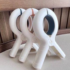 Strong plastic laundry clips in a set of 3 for heavy blankets and windproof clothes drying