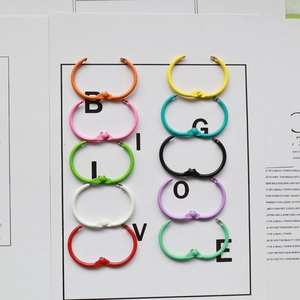 Colorful metal binder rings set of 10 assorted colors for DIY notebook binding