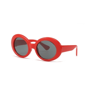 Lunettes de soleil ovales rouges pour petits chiens et chats, accessoire photo mignon