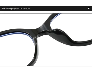 Makroaufnahme der integrierten Nasenpads und des schwarzen Rahmens der Katzenaugen-Brille