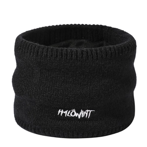 Neck Warmer Gaiter Knit Fleece Lined Thickened Warm Windproof Scarf For Cycling Skiing Outdoor Unisex Men Women