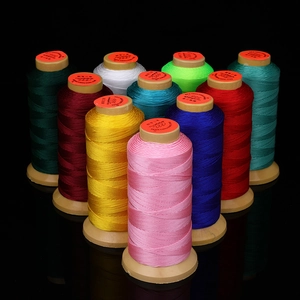 Durable colorful braided cords for jewelry making shown in a professional triangle layout