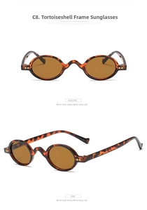Macro detail of tortoiseshell steampunk sunglasses with tea lenses and metal rivet accents