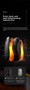 Internal structure of N20 digital hand warmer showing PI carbon crystal heating technology
